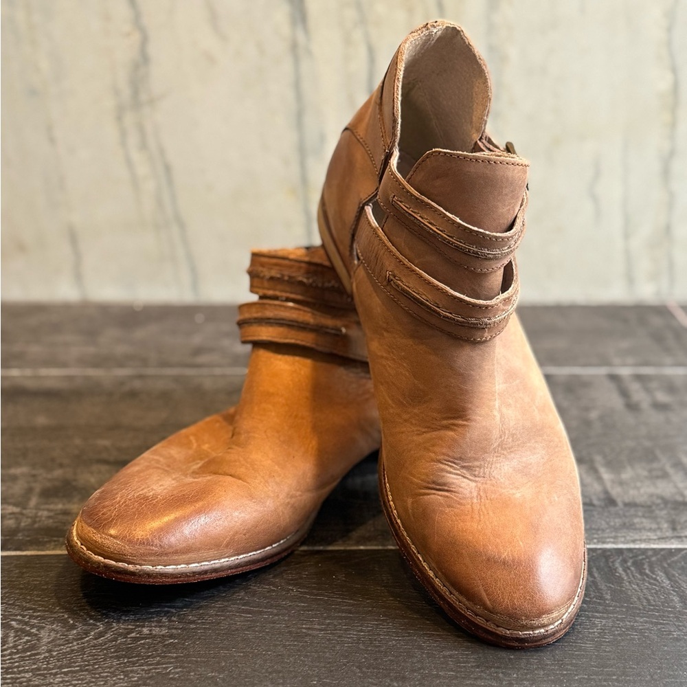 Brown Leather Ankle Boots